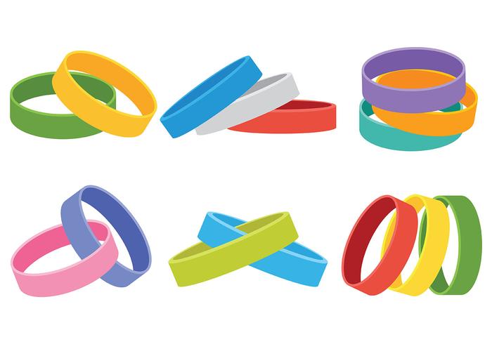 700x490 Wristband Vector Icons