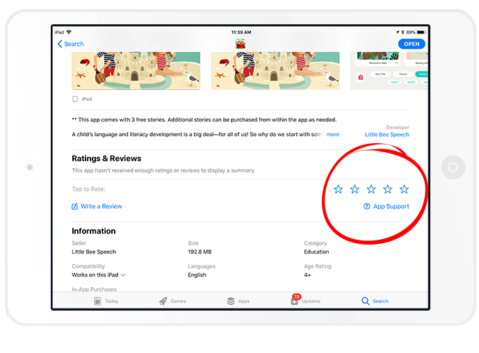 689x508 How To Rate Review An App On The App Store Little Bee Speech Blog