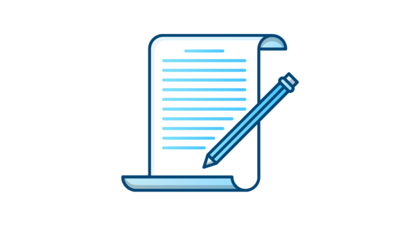580x356 Writing Icon Graphic