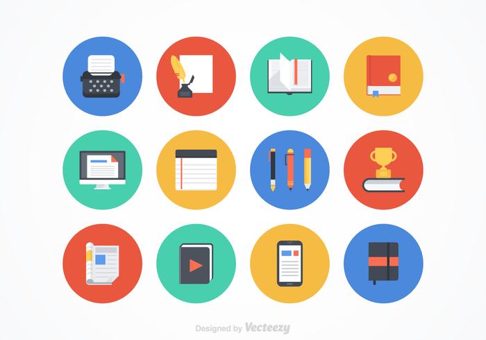 700x490 Flat Writing Vector Icons