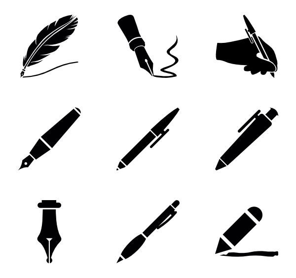 600x564 Writing Icon Packs