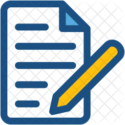 256x256 Article Writing Icon Of Colored Outline Style