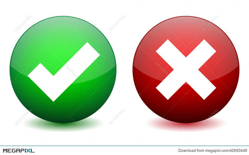 800x497 Right And Wrong Icon Illustration
