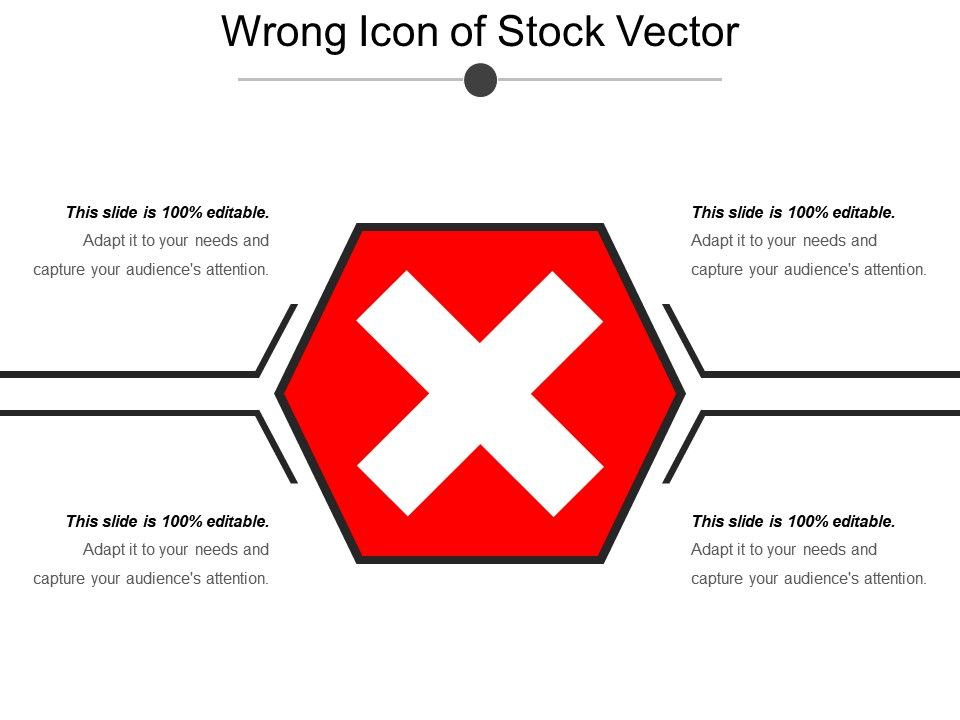 960x720 Wrong Icon Of Stock Vector Powerpoint Templates Backgrounds