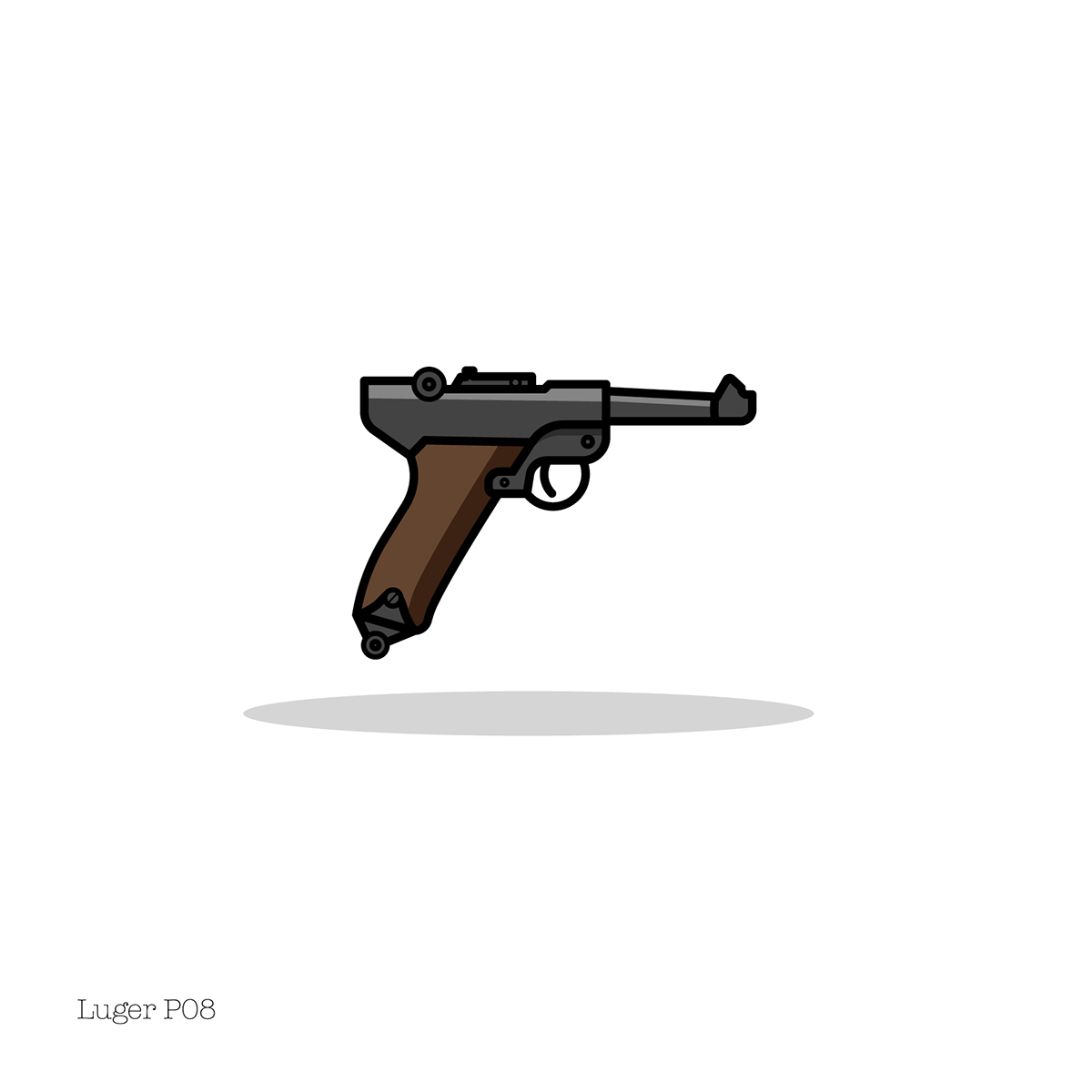 Gun Icon Set On Behance 1200x1200 Gun Icon Set On Behance