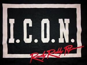 300x225 Rare Vintage New Wcw Rowdy Roddy Piper I C O N Shirt Wwf