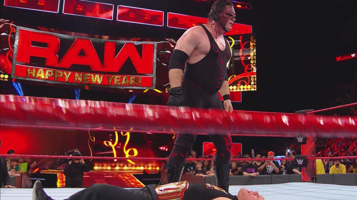 1200x675 Wwe Raw Results Brock Lesnar Suffers Kane's Fury Before Royal
