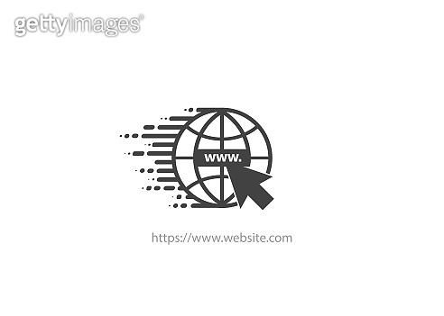 492x351 Search Icon Logo Site Icon Icon With Cursor In Flat Design