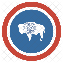 256x256 Wyoming Flag Icon Of Flat Style