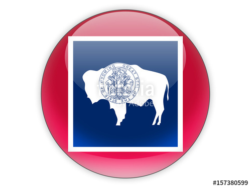 500x375 Flag Of Wyoming, Us State Icon Stock Photo And Royalty Free