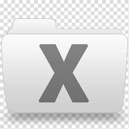 512x512 White Leopard, White Folder X Icon Transparent Background Png