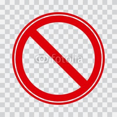 400x400 Red Stop Icon On Transparent Background No Symbol Vector