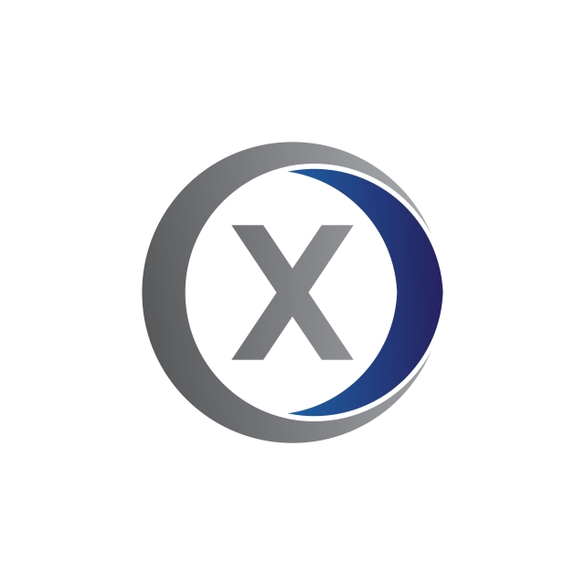 640x640 Vector Illustration Initial Letter X And Circle Icon Logo Modern