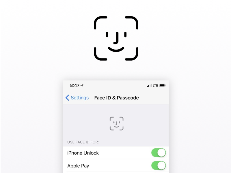 800x600 Iphone X Face Id Vector Logo Sketch Freebie