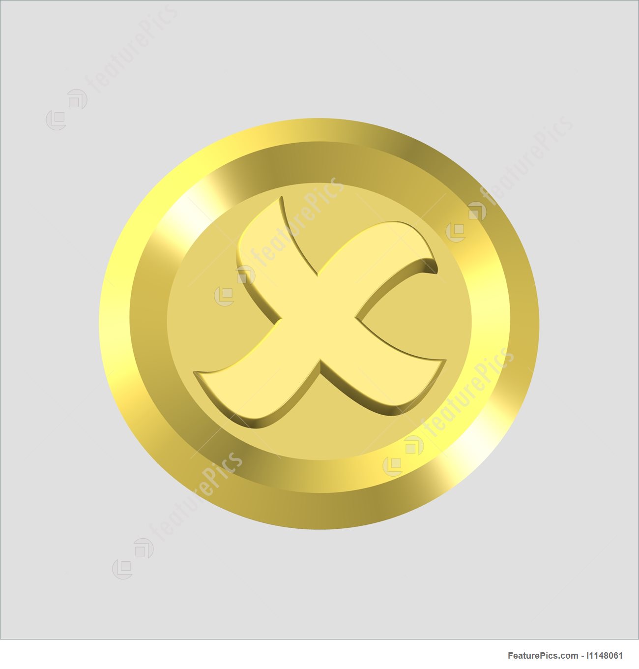 1300x1360 X Mark Icon Stock Illustration