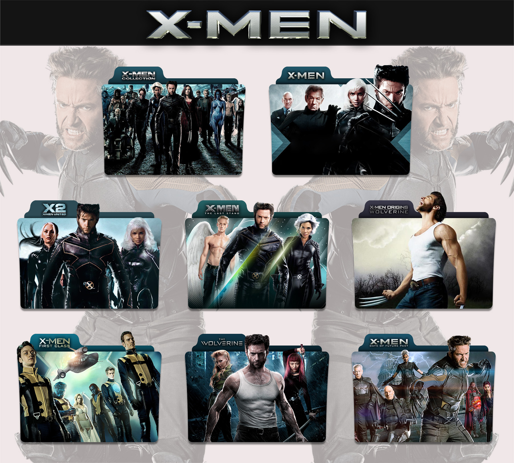1800x1620 X Men Collection