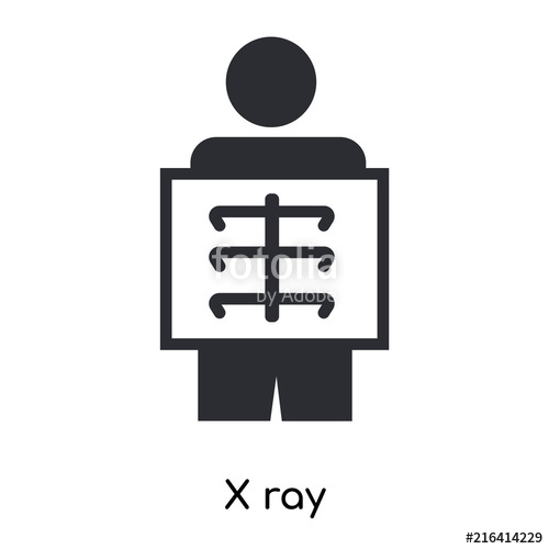 500x500 X Ray Icon Isolated On White Background Simple And Editable X Ray