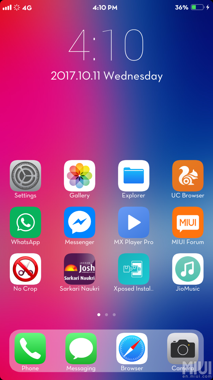 720x1280 Iphone X Theme For Miui