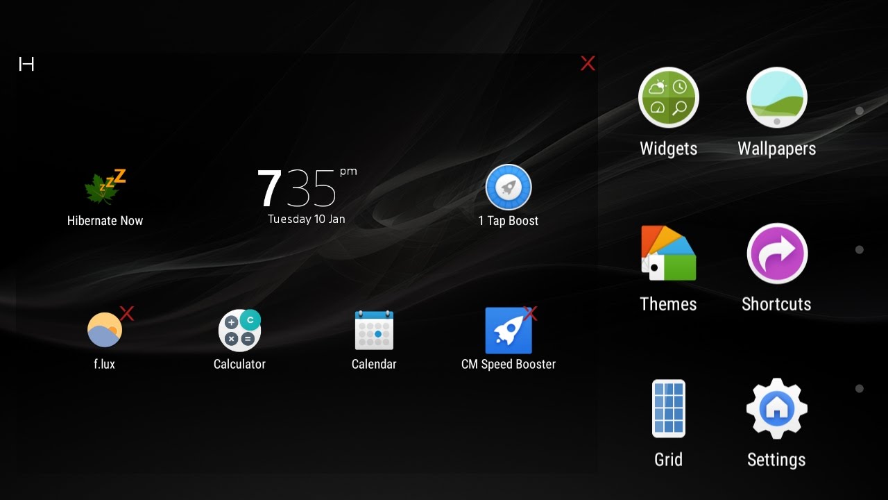 1280x720 Sony Home Update, Xperia X Icon Packs And Theme Picker App For All