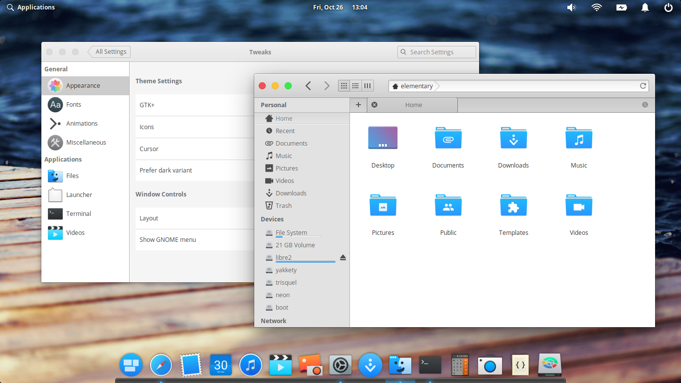 1366x768 Ubuntu Buzz ! Elementary Os Capitaine X Combo Customization