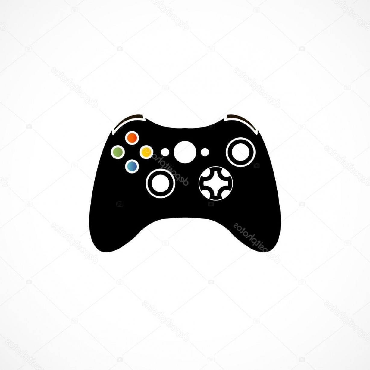 1228x1228 Stock Photo Game Controller Icon Isolated Hoodamathrun