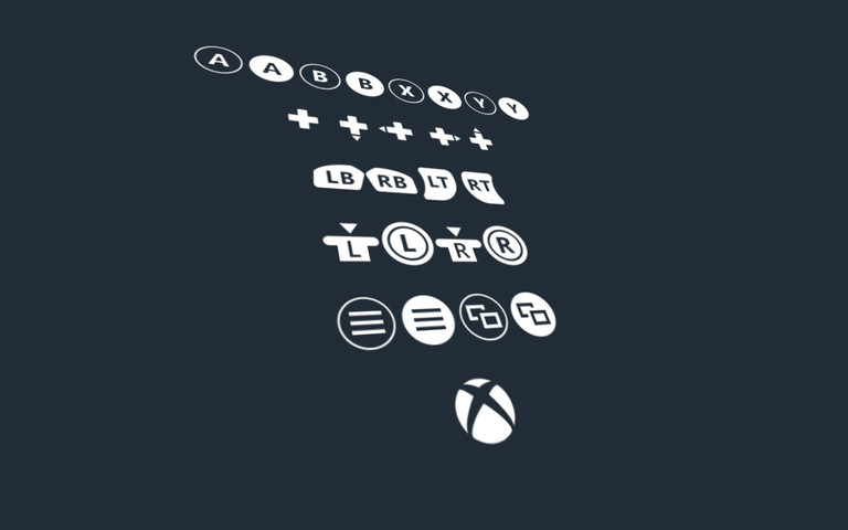768x480 Xbox One Controller Icons Pack