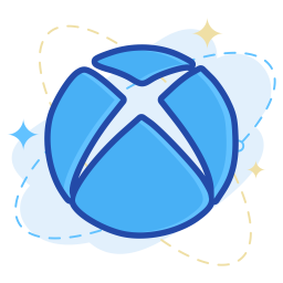 256x256 Xbox Logo Icon Of Colored Outline Style