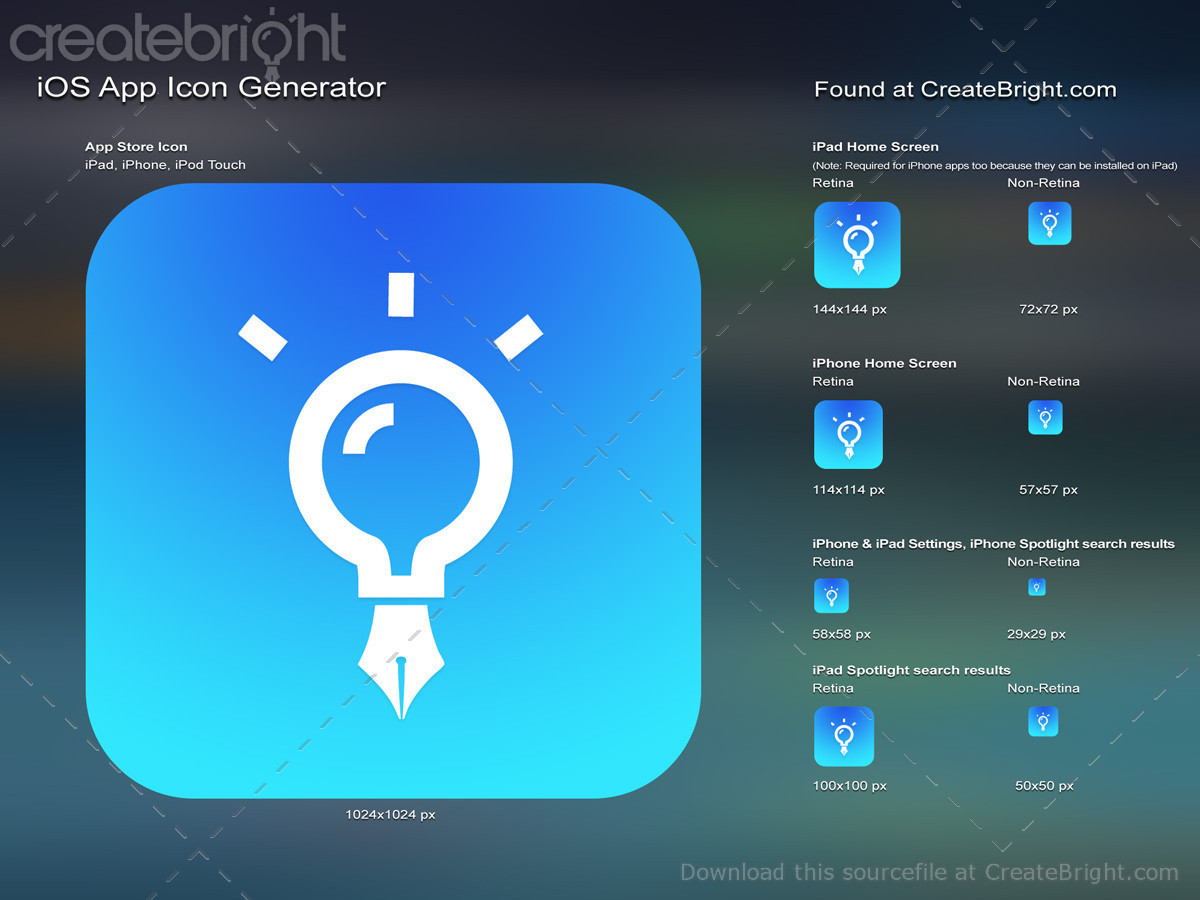 free ios app icon set generator