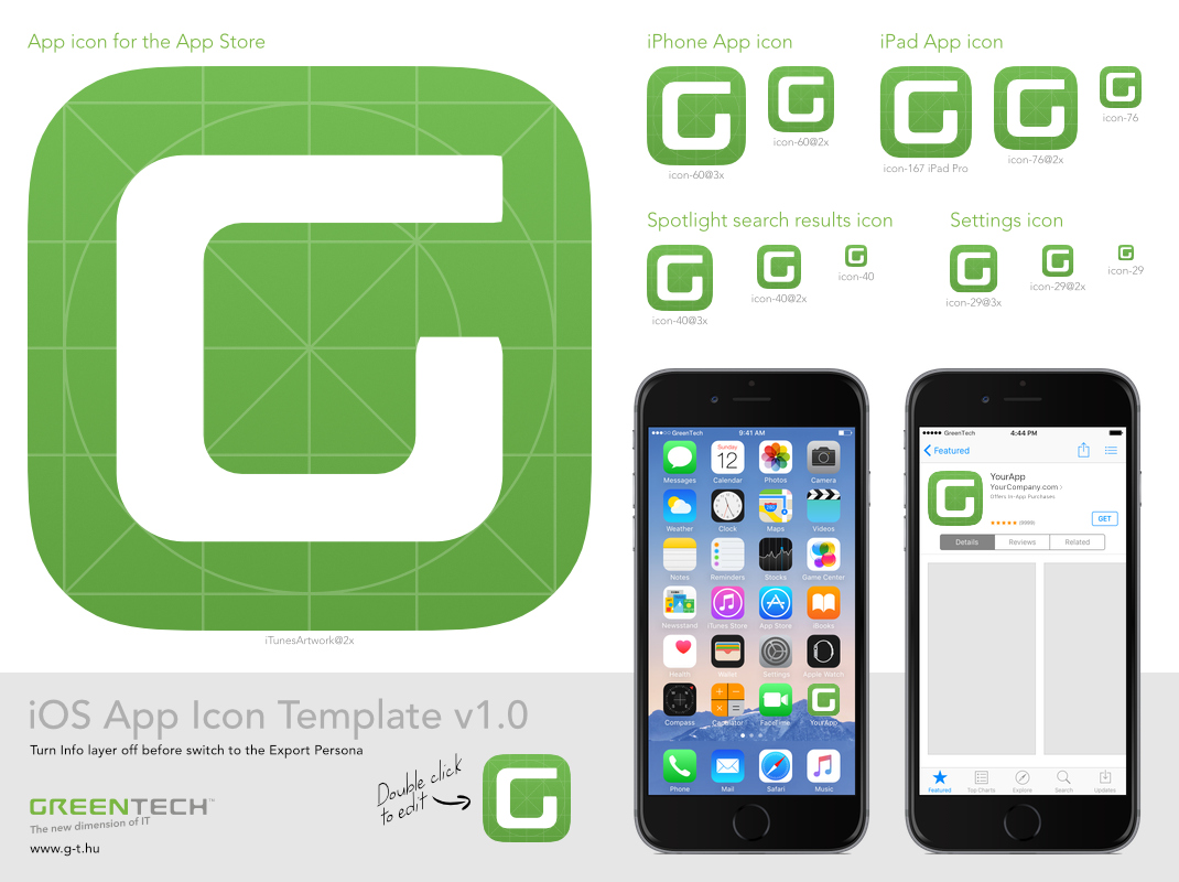 xcode icon sizes ios