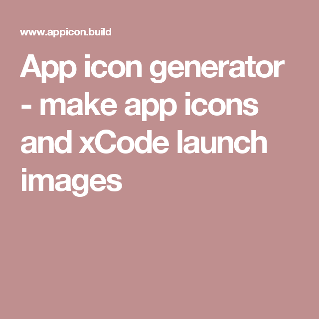 xcode 10 app icon generator
