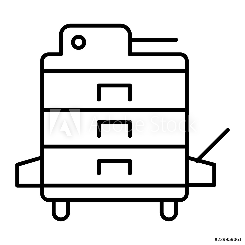 1000x1000 Photo Art Print Xerox Thin Line Icon Europosters