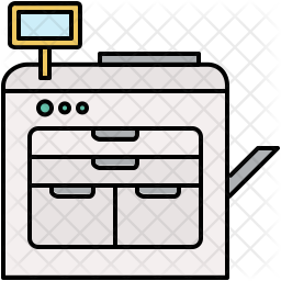256x256 Xerox Icon Of Colored Outline Style