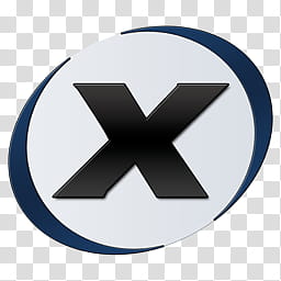256x256 Xfire Dock Icons, Xfire Dock Blue, Black, And White X Icon