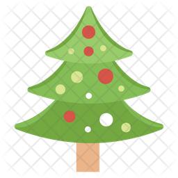 256x256 Xmas Tree Icon Of Flat Style