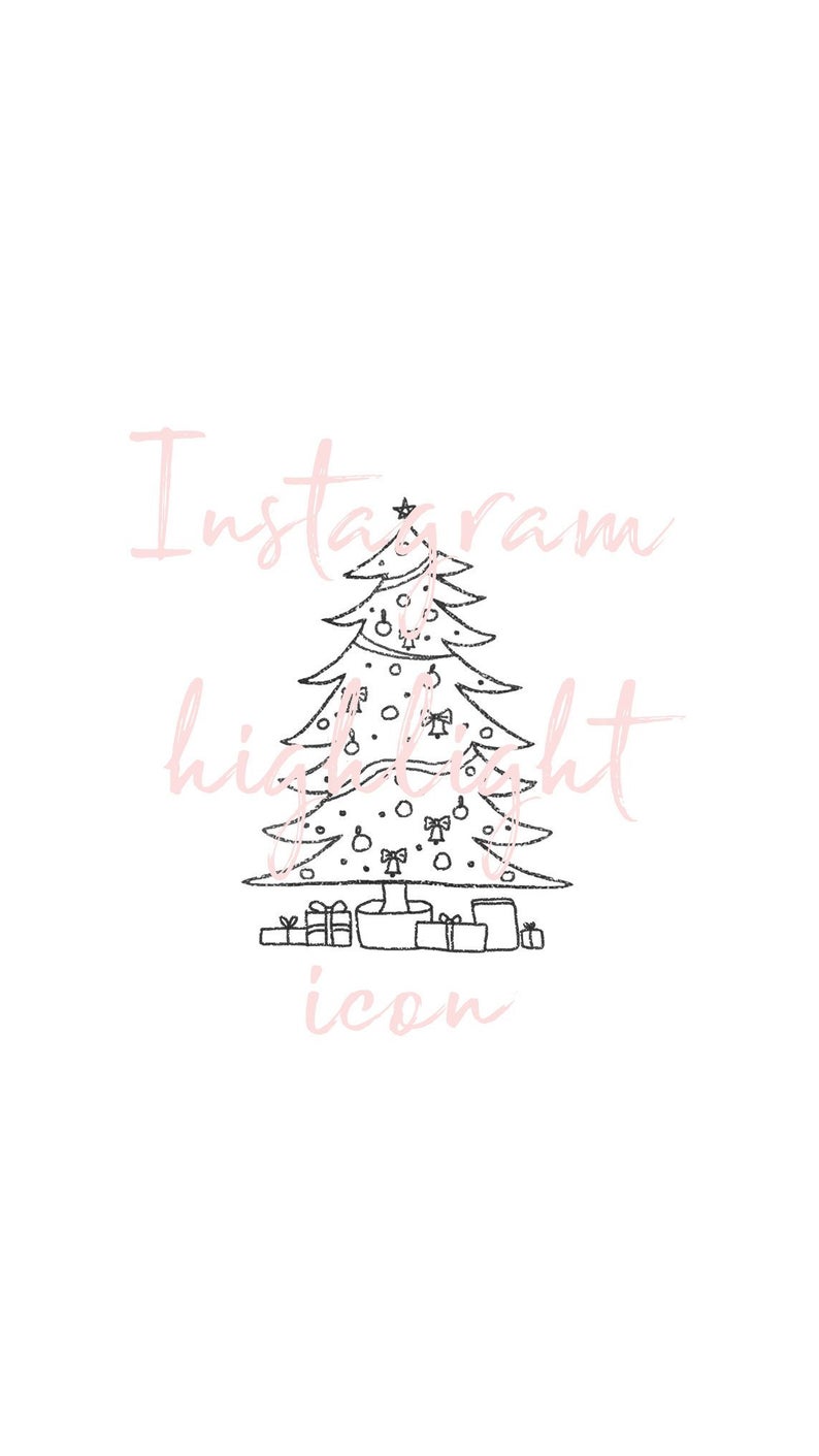 794x1411 Christmas Tree Icon Xmas Festive Instagram Highlight Cover Etsy
