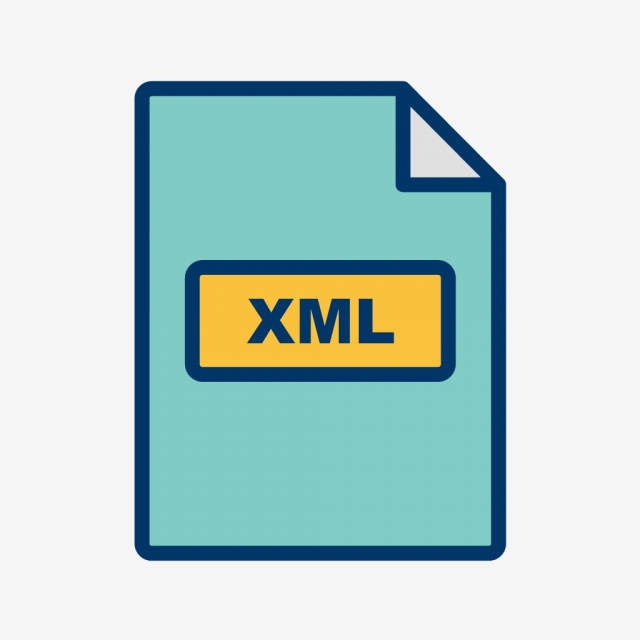 640x640 Vector Xml Icon, Xml, Document, Png And Vector