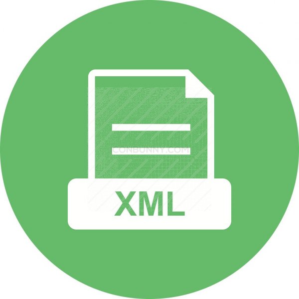 600x600 Xml Flat Round Icon