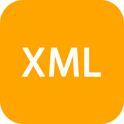 256x256 Free Orange Xml Icon