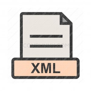 300x300 Xml Glyph Inverted Icon