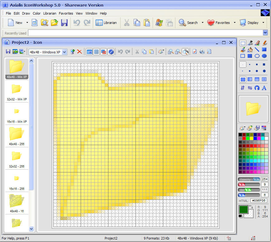870x779 Article Creating A Windows Xp Folder Icon In Adobe Illustrator