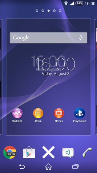 315x559 Xperia Home Launcher Updated To Build Trash Icon Changed