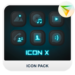 300x300 X Neon Icon Pack Latest Version Apk