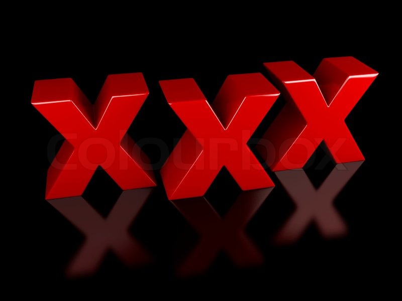 800x600 Image Of Red Xxx Icon On Black Stock Image Colourbox