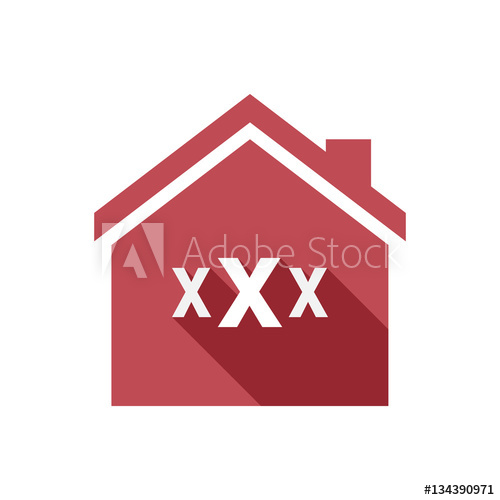 500x500 Isolated House With A Xxx Letter Icon
