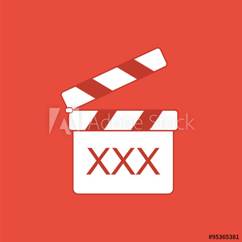 500x500 Clapperboard With Xxx Icon