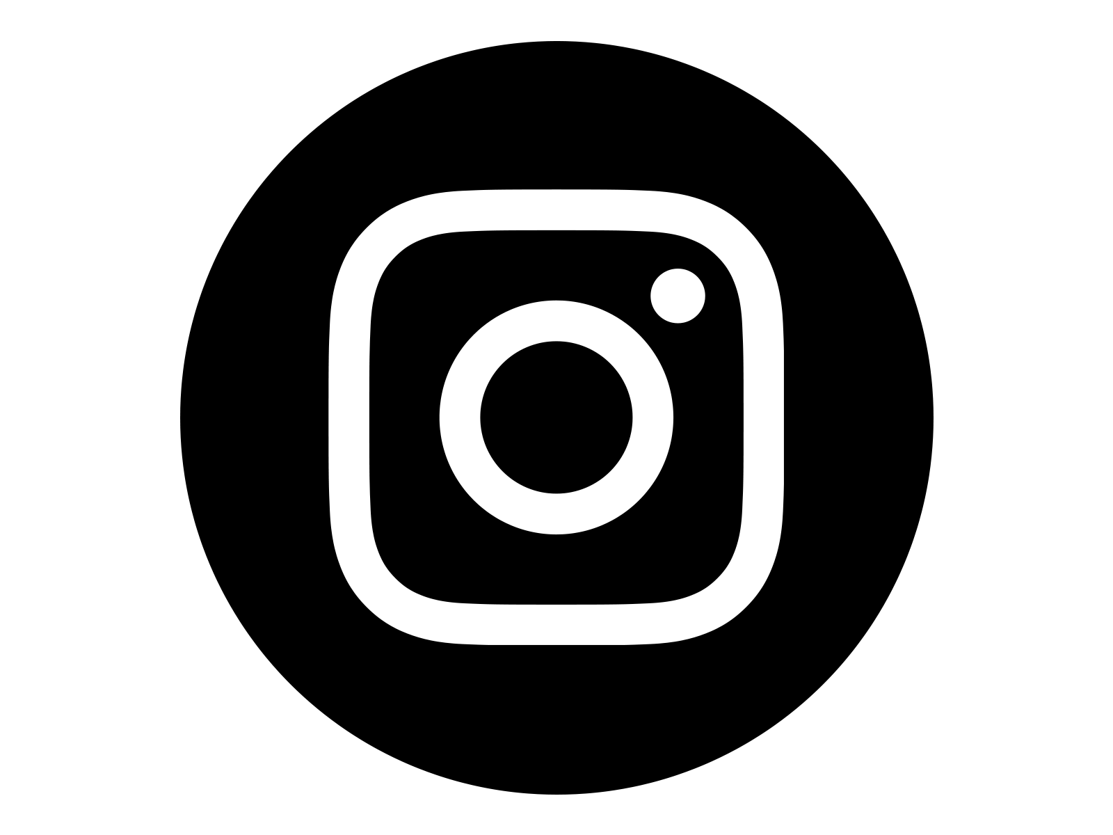 1600x1200 Instagram Icon White On Black Circle Png En Logo De