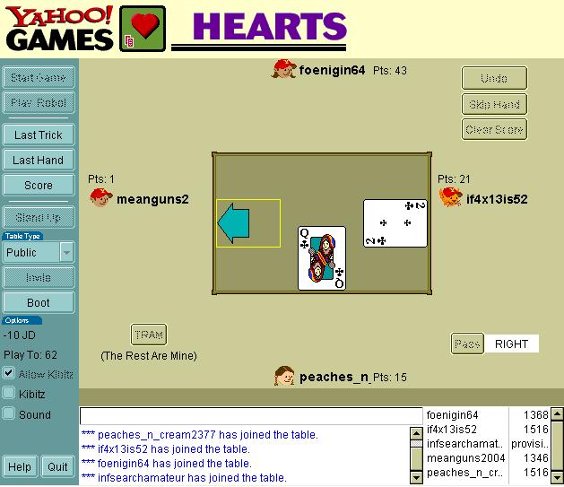 629x543 Play Free Yahoo Hearts Online Games