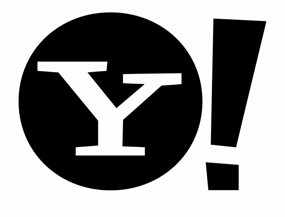 920x701 Yahoo Icon Logo Black And White