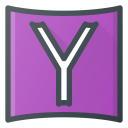 256x256 Yahoo Logo Icon Of Colored Outline Style
