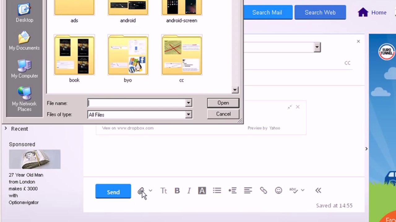 1280x720 Using Dropbox With Yahoo Email